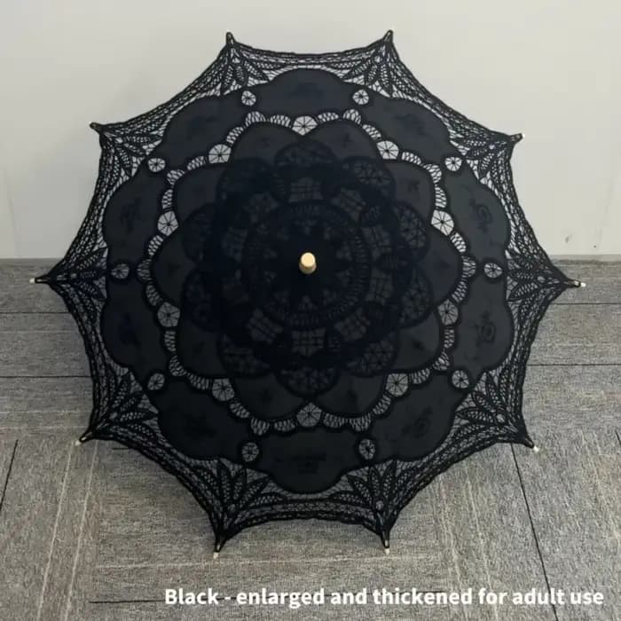 Parasol en dentelle ajourée rétro français, parapluie de mariage style princesse Lolita, accessoire 