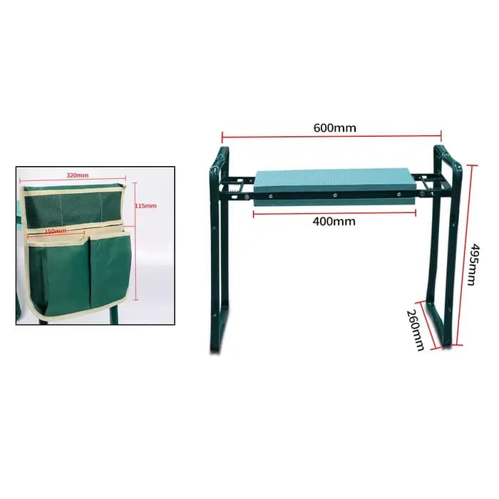 Tabouret de jardin pliant pour travaux de jardinage, chaise pliante pour s'agenouiller, outils de ja