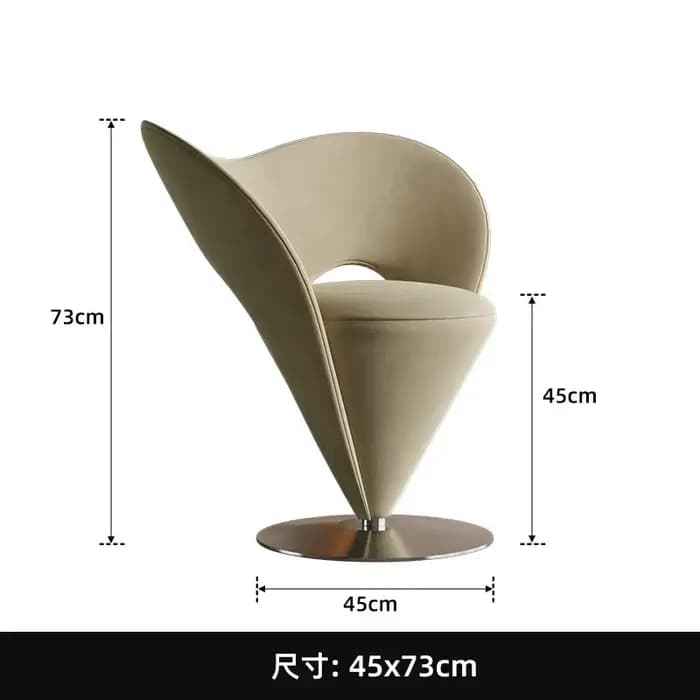 Fauteuil de salon de luxe au design unique, chaise esthétique individuelle, mobilier de décoration B