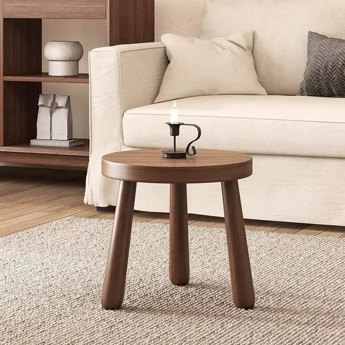 Tabouret Portable sur pied en noyer noir, 25cm, banc confortable, chaussures à langer, chaise Stable