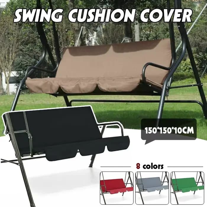 Chaise pivotante d'extérieur 3 places, housse de coussin de siège, remplacement étanche pour meubles