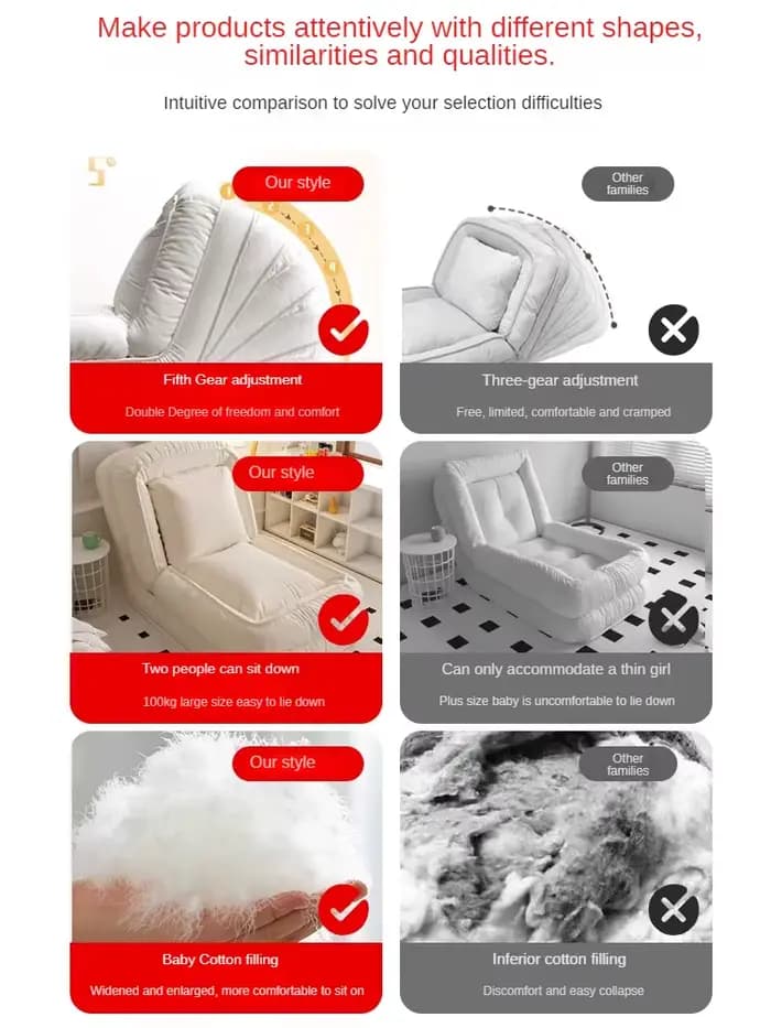 Canapé Confortable pour la Sieste et le Sommeil, Énorme Mobilier de délégations, de Chambre à Couche