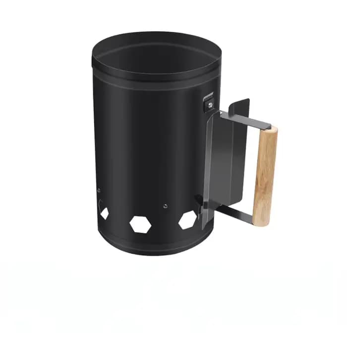 Barbecue portable en acier inoxydable avec seau à charbon et allumeur intégré, robuste et pratique p