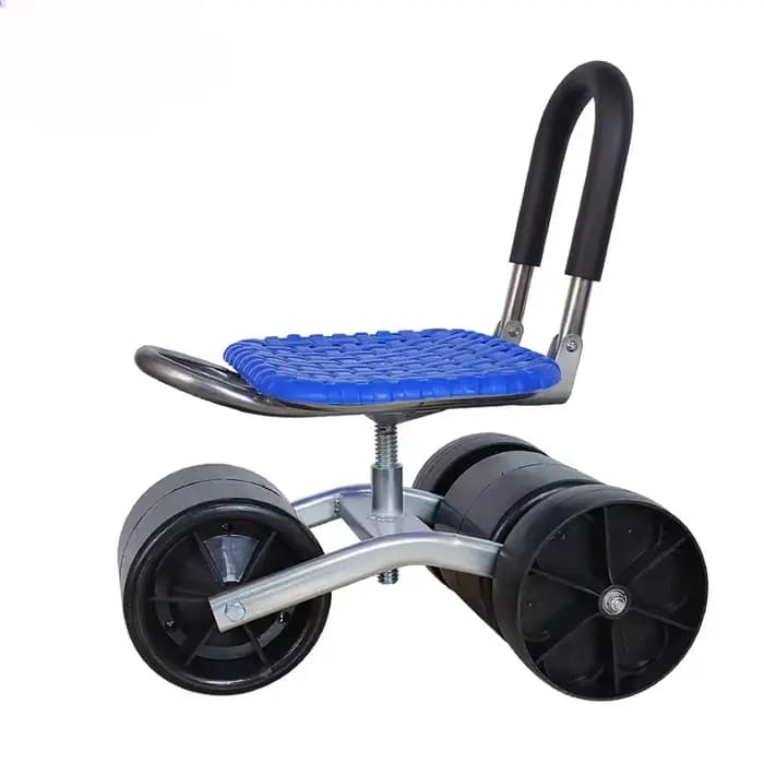 Chaise de travail de jardin, chariot à outils, tabouret roulant, tabouret de travail mobile pour ser
