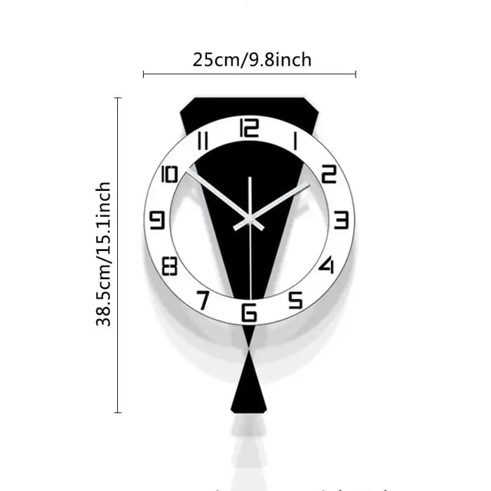 Horloge murale oscillante, décoration de luxe pour la maison, entrée de Restaurant, horloge murale s