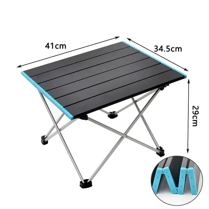Table de camping pliante ultralégère et portable, bureau de dîner extérieur pliable en alliage d'alu