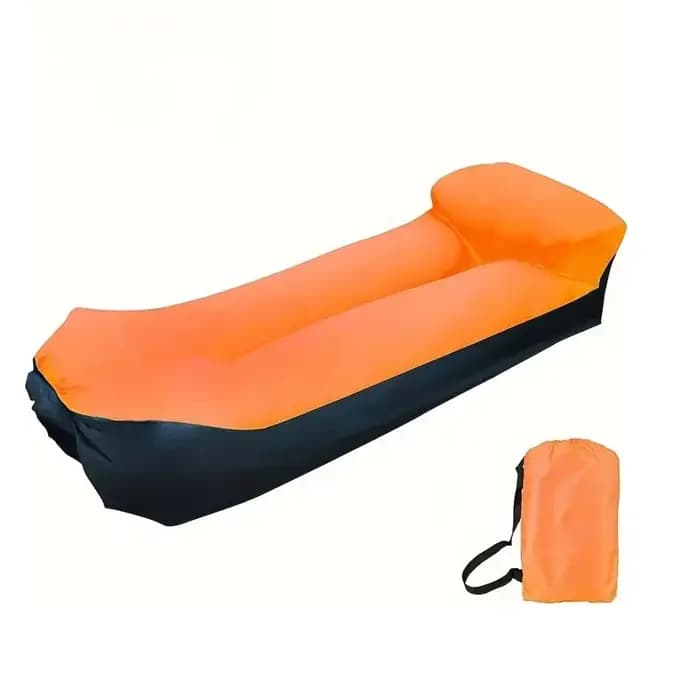 Fauteuil gonflable portable avec coussin, canapé imperméable pour le camping, la plage et les festiv