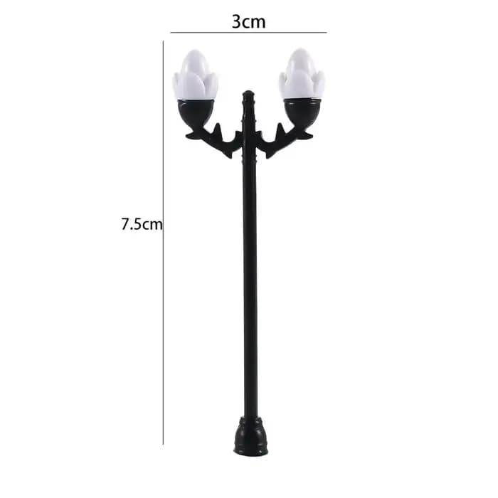 Banc de parc et lampadaire en bois, micro paysage, jardin féerique, courses, meubles de maison, déco