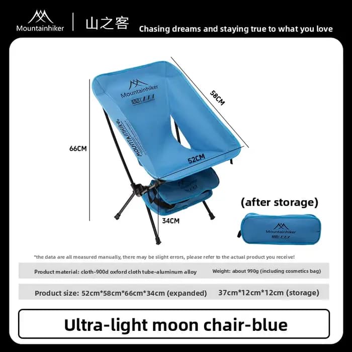 MOUNTAINHIKER Chaise Lune Ultra Légère Pliante Portable en Alliage d'Aluminium pour Camping Randonné