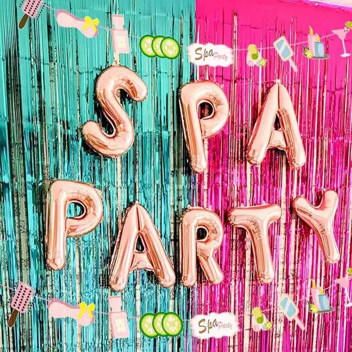 LaVenty Spa fête ballons vernis à ongles bannière Spa fête bannière Spa thème Salon fête décoration 