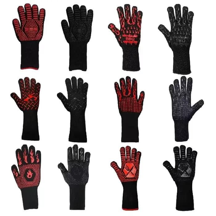 Gants de four à micro-ondes pour barbecue, résistants aux hautes températures, gants d'isolation the
