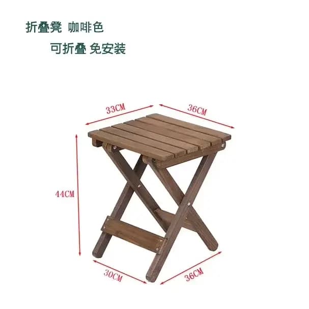 Table à thé pliante en bois massif, Design minimaliste pour usage domestique ou extérieur avec coins