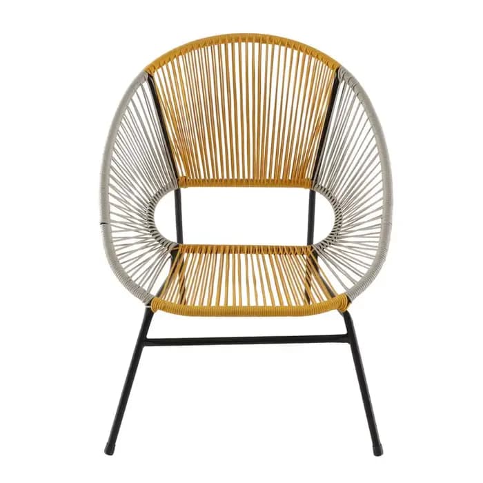 Fauteuil d'extérieur moderne pour cour de loisirs, Design spécial, chaise tissée en corde pour tous 