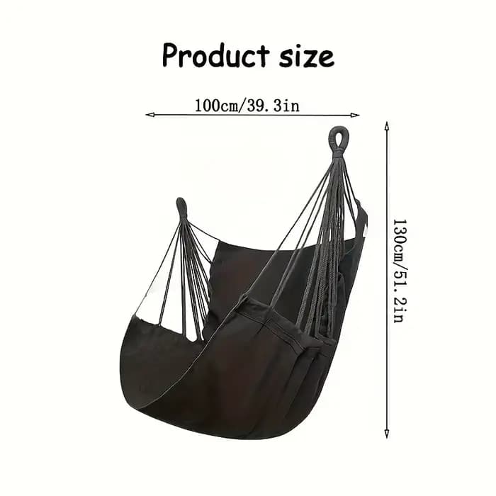 1pc loisirs tissu hamac chaise extérieure balançoire chaise hamac dortoir hamac chaise Anti renverse