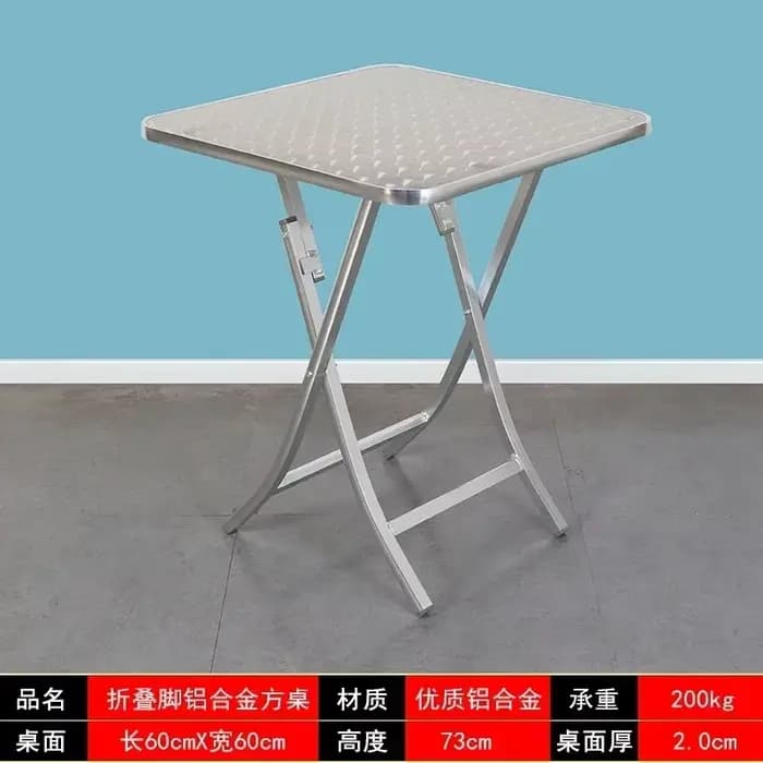 Table pliante en alliage d'aluminium, bureau de salle à manger, maison, jardin extérieur, cour, lois
