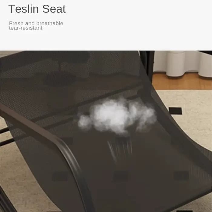 Fauteuil de luxe léger en acier au carbone, chaise pivotante confortable pour adultes, balcon, maiso