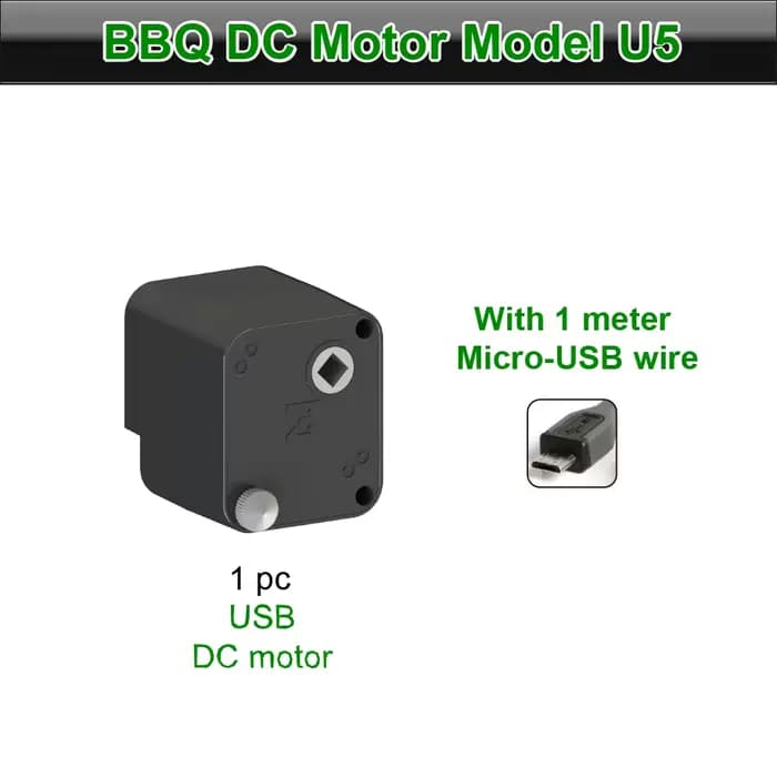ZENOBBQ-Moteur de barbecue électrique USB, rôtissoire, rotateur, accessoires de broche d'extérieur, 