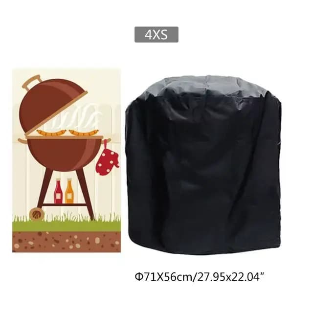 Juste de Protection Ronde pour Barbecue d'Extérieur, 12 Tailles, Étanche à la Poussière, Weber, RapD
