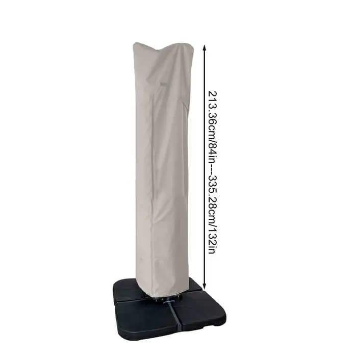 Housse de Parasol imperméable pour Patio, couverture de Parasol de marché avec fermeture éclair pour
