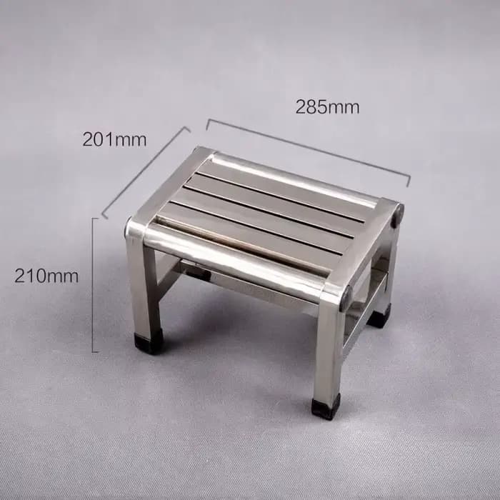 Tabouret en acier inoxydable simple, meuble multifonctionnel, chaussure, piste de proxy, tabouret de