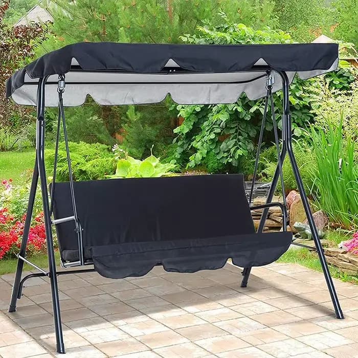 Chaise pivotante d'extérieur imperméable et anti-poussière, pare-soleil, couverture supérieure, hous