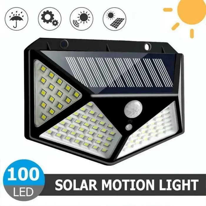 Lampe solaire extérieure à 100 LED, décoration de jardin, lumière LED solaire étanche, projecteur al