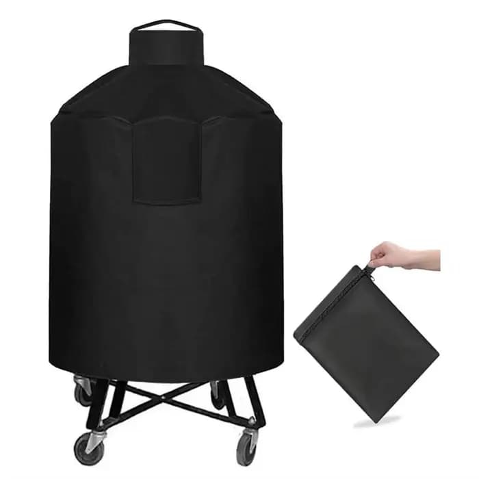 Housse de barbecue ronde, housse de protection pour barbecue portable, coupe-vent, imperméable, anti