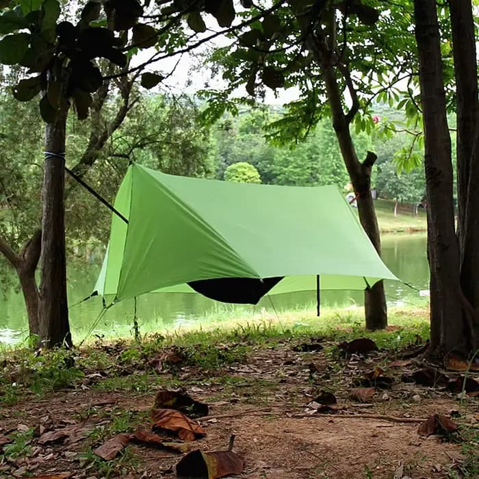 Tente de camping sans poteau Skyscreen Wildlife : idéale avec tapis de sol extérieur et auvent de ma