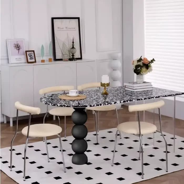 Table de salle à manger design pour jardin, table basse nordique, table murale haute pour couloir, c