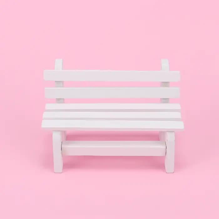 Tabouret en bois, Mini chaise, banc, décoration miniature, artisanat, décoration de jardin, Figurine