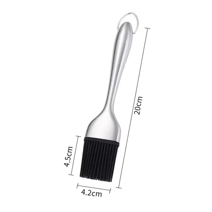 Brosse à Barbecue en Silicone sans BPA, brosse à pâtisserie avec manche en acier inoxydable, brosse 