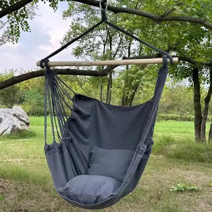 1pc loisirs tissu hamac chaise extérieure balançoire chaise hamac dortoir hamac chaise Anti renverse