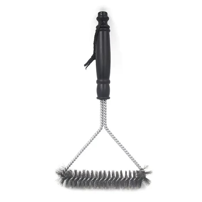 Brosse de nettoyage pour barbecue, outil de nettoyage en acier inoxydable, poils antiadhésifs, bross