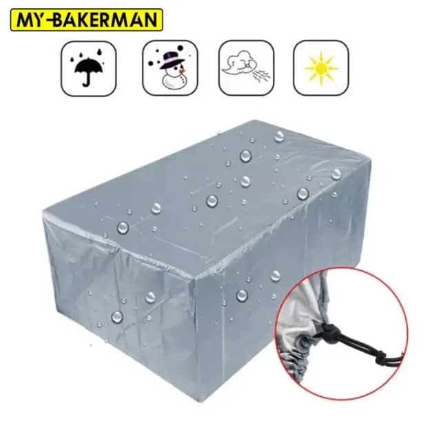 Housses de mobilier de jardin 210D imperméables, résistantes, pour l'extérieur, protection contre la