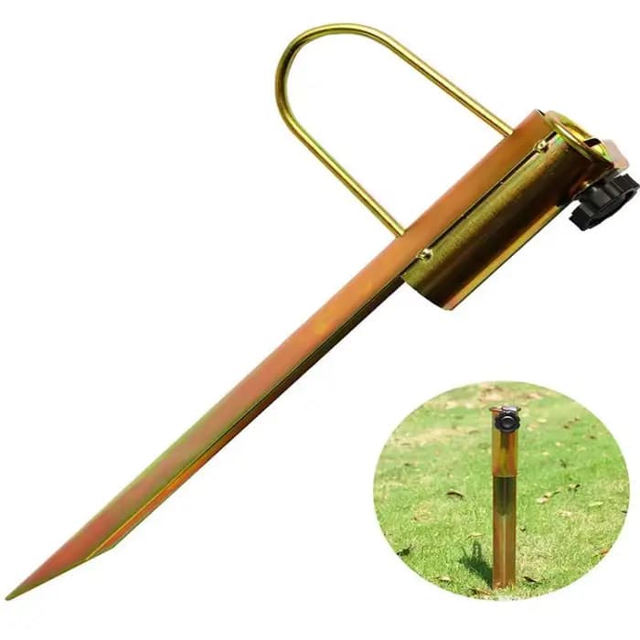 Support de parasol de plage et de patio, ancre de parasol en métal pour jardin extérieur, camping, f