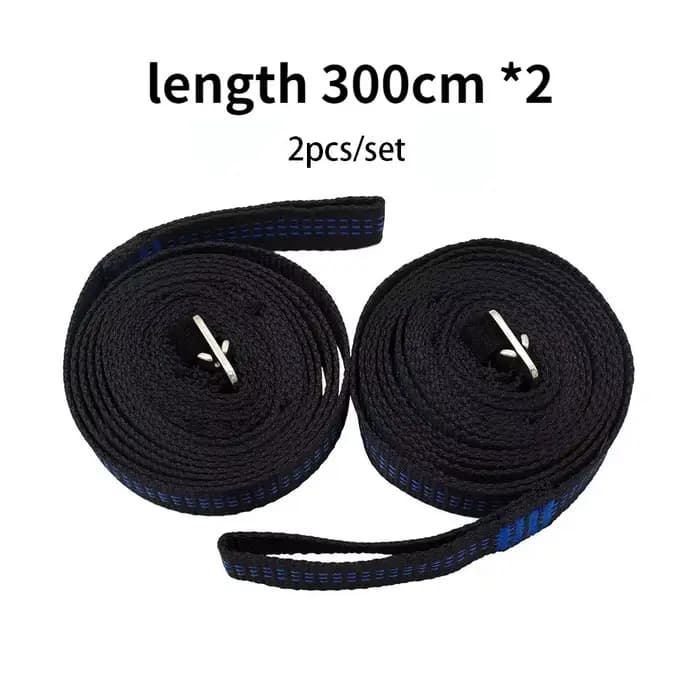 Hamac de camping extérieur réglable, paire portable de 300cm, sangles Hamak, ULd'arbre environnement