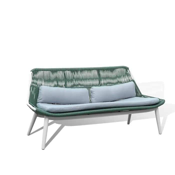 Meubles extérieurs modernes, canapé d'extérieur, tissage de corde résistant aux UV, ensembles de can