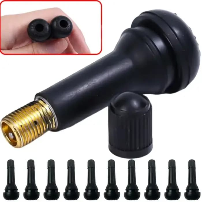TR414 tiges de Valve de pneu de roue de voiture Tubeless avec bouchons valves en caoutchouc de pneu 