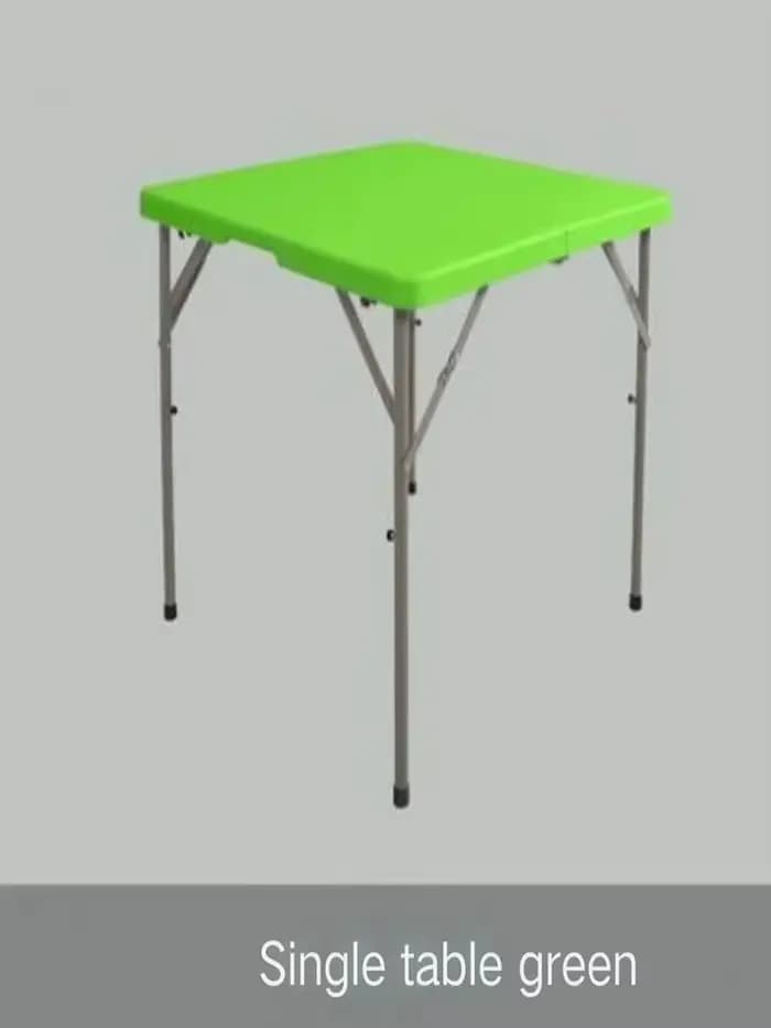 Table pliante moderne minimaliste en plastique soufflé, table carrée pliable, portable pour la salle