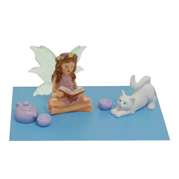 Lot de 6 Statues de Fées des Fleurs en Résine pour Bonsaï, Décorations Artisanales Miniatures de Jar