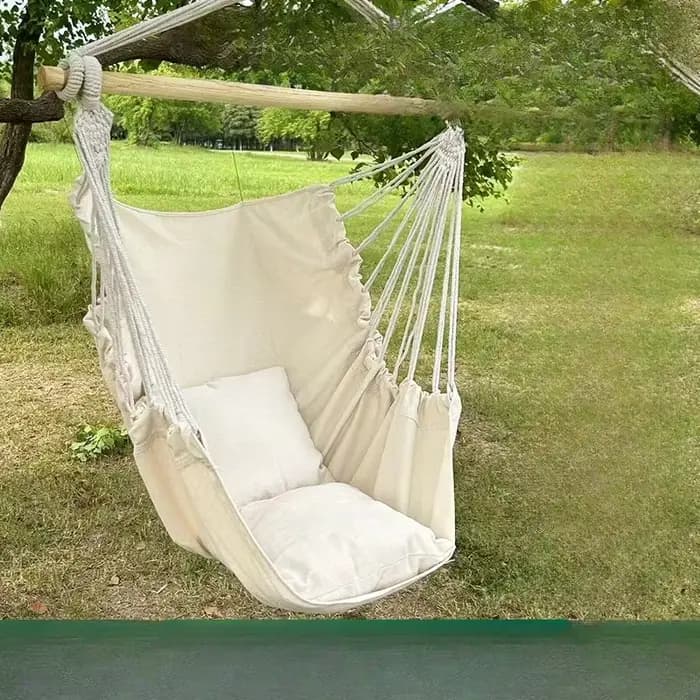 1pc loisirs tissu hamac chaise extérieure balançoire chaise hamac dortoir hamac chaise Anti renverse