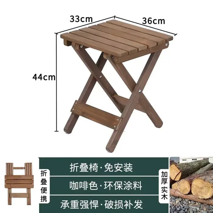Ensemble de salle à manger pliable en bois, Portable, sans Installation, balcon rond, chaise de bure