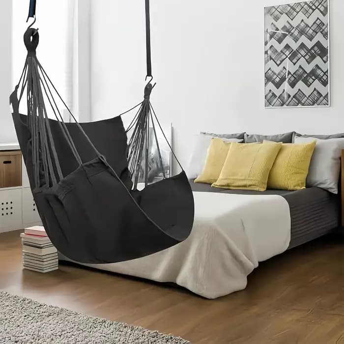 1pc loisirs tissu hamac chaise extérieure balançoire chaise hamac dortoir hamac chaise Anti renverse