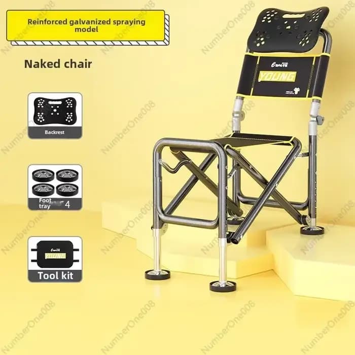 Pêche/chaise/chaise de pêche chevalier multifonctionnelle tout terrain pliable pêche/chaise/chaise d