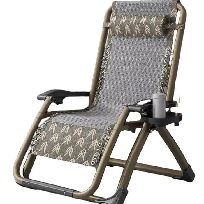 Fauteuil inclinable à dossier réglable pliant relaxant, mobilier en rotin de refroidissement, chaise