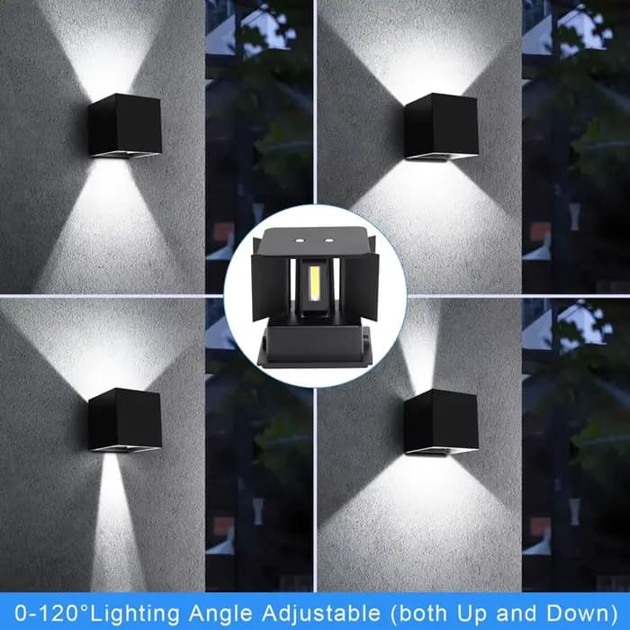 Aluminium Applique murale Led Exterieur IP65 Etanche Appliques murales intérieur Angle de Faisceau R