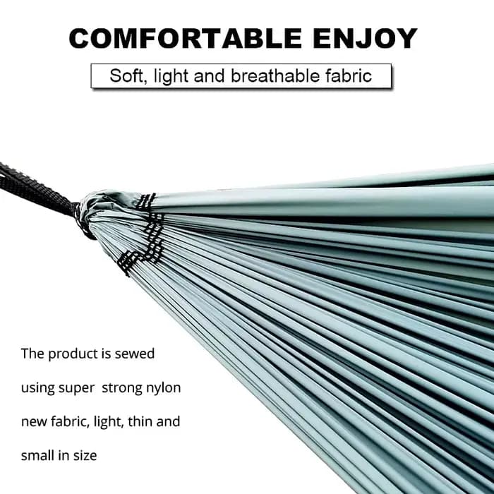 Hamac de Camping en nylon ultraléger 2024 T (20D), balançoire de sommeil, lit d'arbre, jardin, arriè