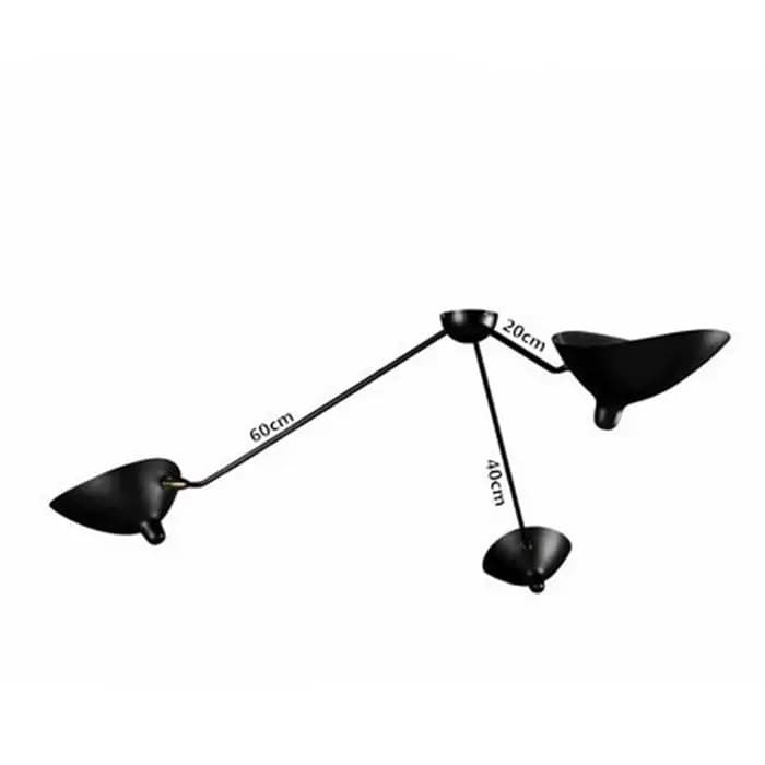 Ludeviation-Lampe à bras oscillant nordique post-moderne, lampe industrielle en métal, design créati