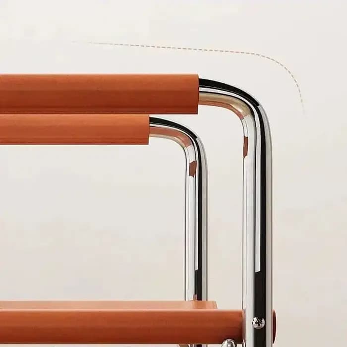 Chaises De salle à manger noires en acier inoxydable, balcon en métal noir, chambre à coucher, chais