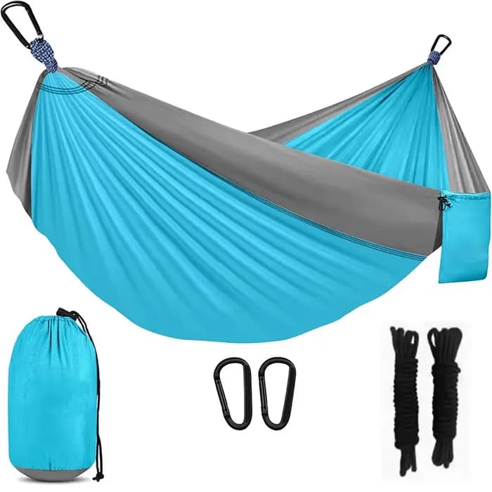 Hamac de Camping, hamacs portables avec sangles d'arbre, sac de transport attaché, parfait pour l'ex
